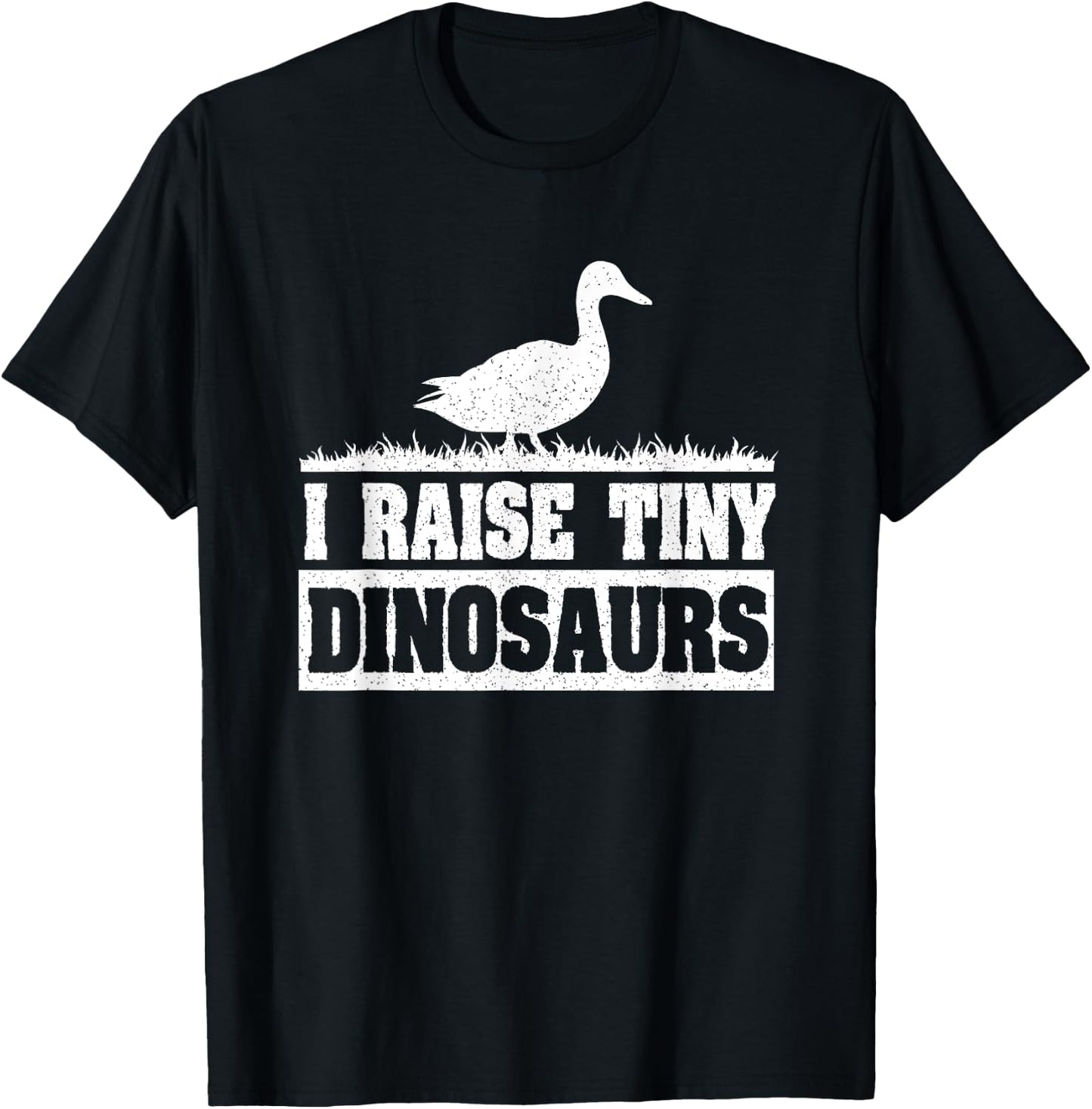I Raise Tiny Dinosaurs Funny Duck Lover T-Shirt - T-Shirt | Black
