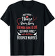 Hospice Nurse Shirt Women Stethoscope Palliative Care T-Shirt - T-Shirt | Black