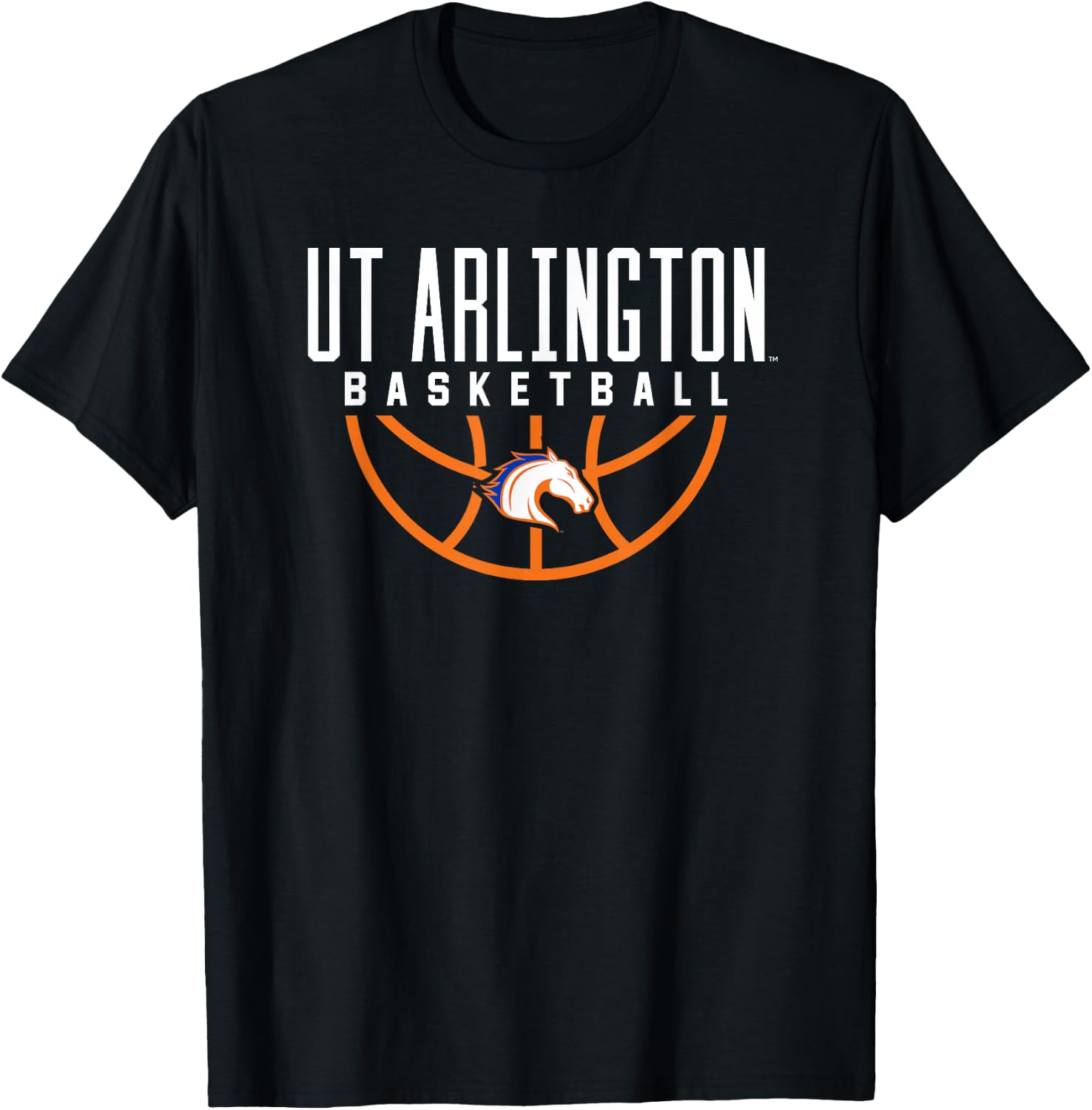 Campus Lab UTA Mavericks Basketball , -Adult, Short Sleeve, Blue, Small T-Shirt - T-Shirt | Black