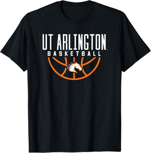 Campus Lab UTA Mavericks Basketball , -Adult, Short Sleeve, Blue, Small T-Shirt - T-Shirt | Black