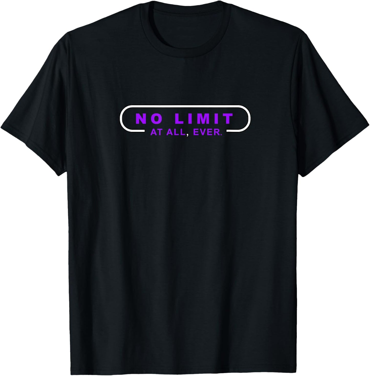 Purple Color Limit Not Found Purple Graphic T-Shirt - T-Shirt | Black
