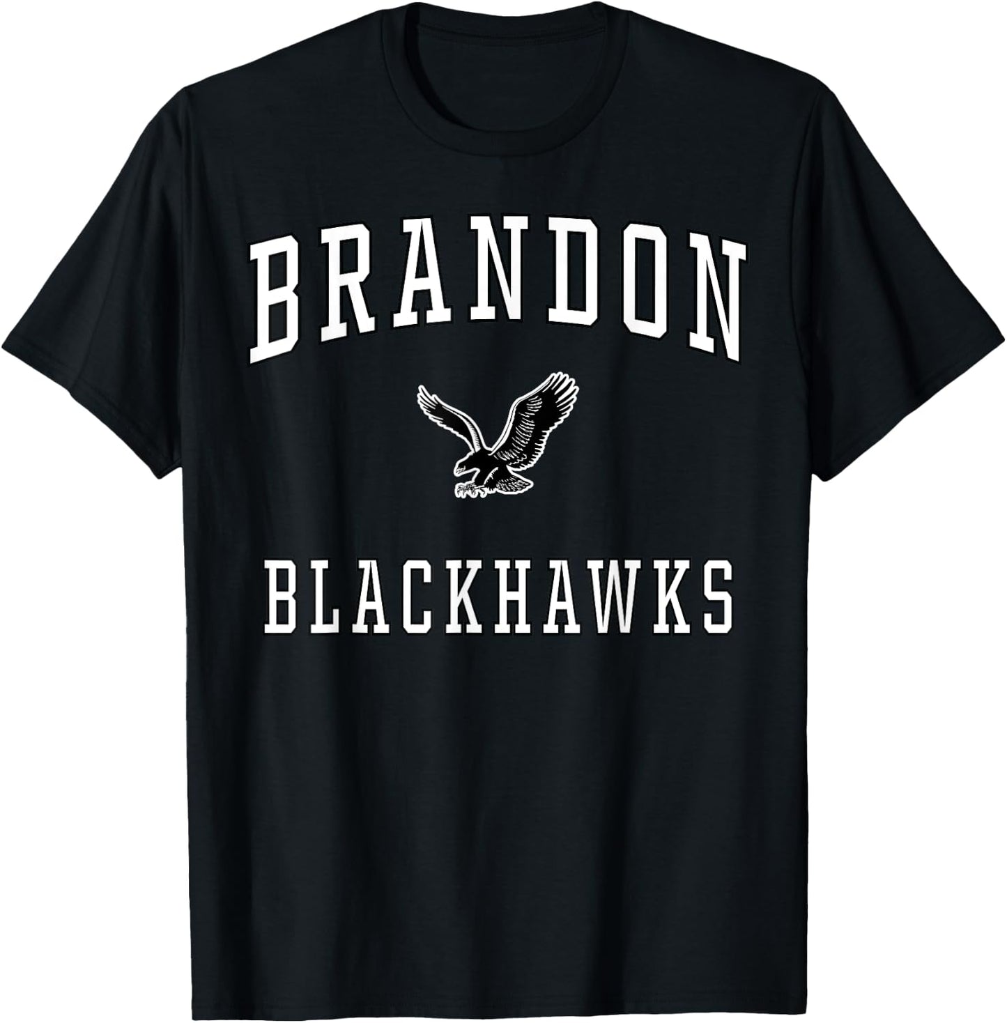 Brandon High School Blackhawks T-Shirt - T-Shirt | Black