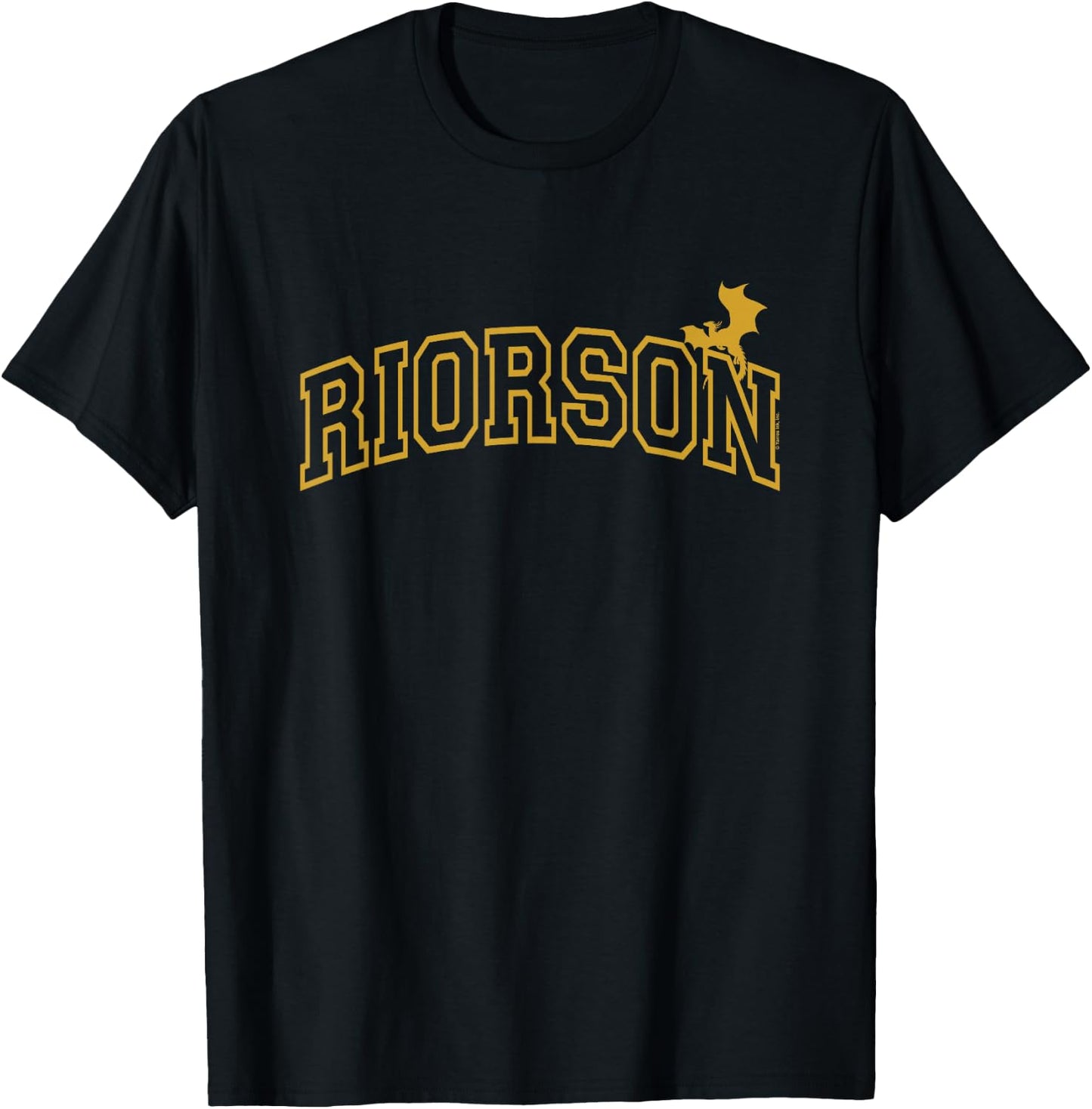 Fourth Wing The Empyrean Riorson Varsity T-Shirt - T-Shirt | Black