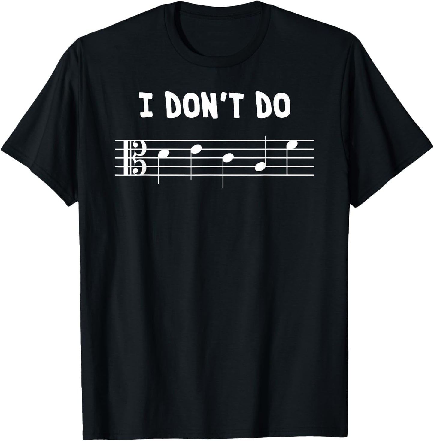 Alto Clef I Don’t Do DECAF for Viola Players T-Shirt - T-Shirt | Black