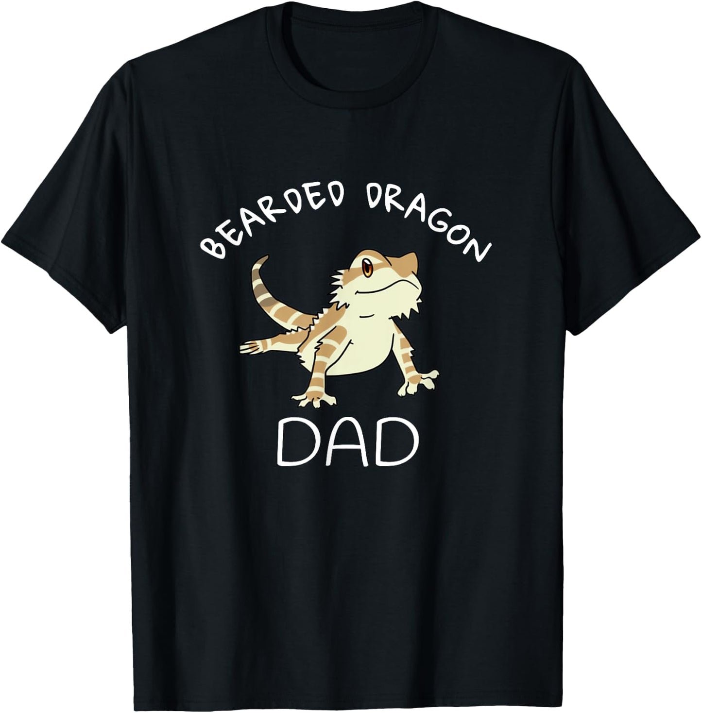 Bearded Dragon Dad Beardie T-Shirt - T-Shirt | Black