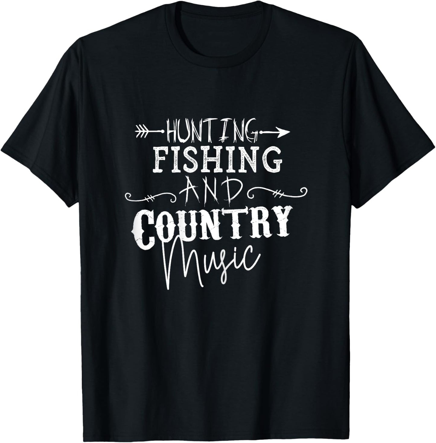 Hunting Fishing and Country Music Shirt Teen Girl T-Shirt - T-Shirt | Black