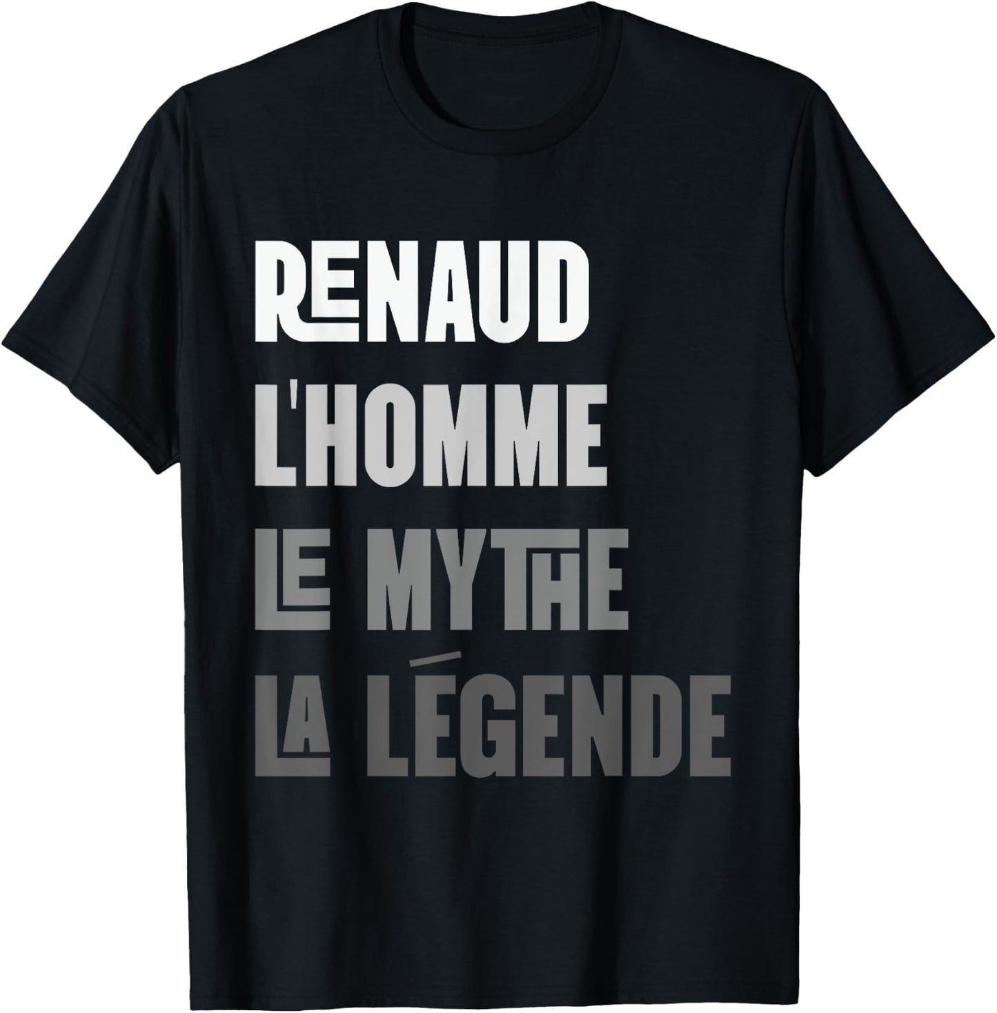 Renaud Men's Myth Legend Gift Renaud T-Shirt - T-Shirt | Black