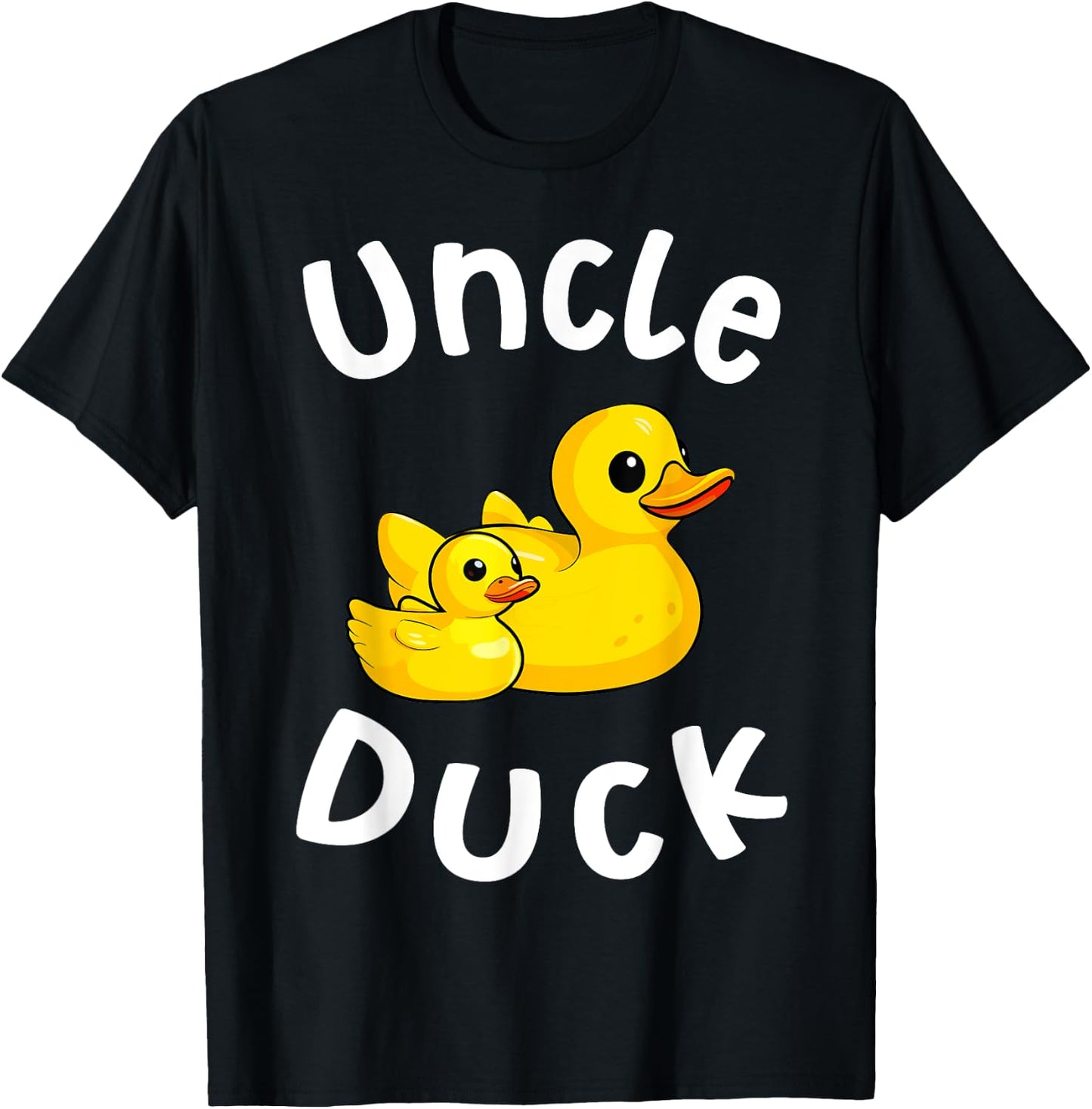 Uncle Duck Birthday Rubber Duck Kids Family Matching T-Shirt - T-Shirt | Black