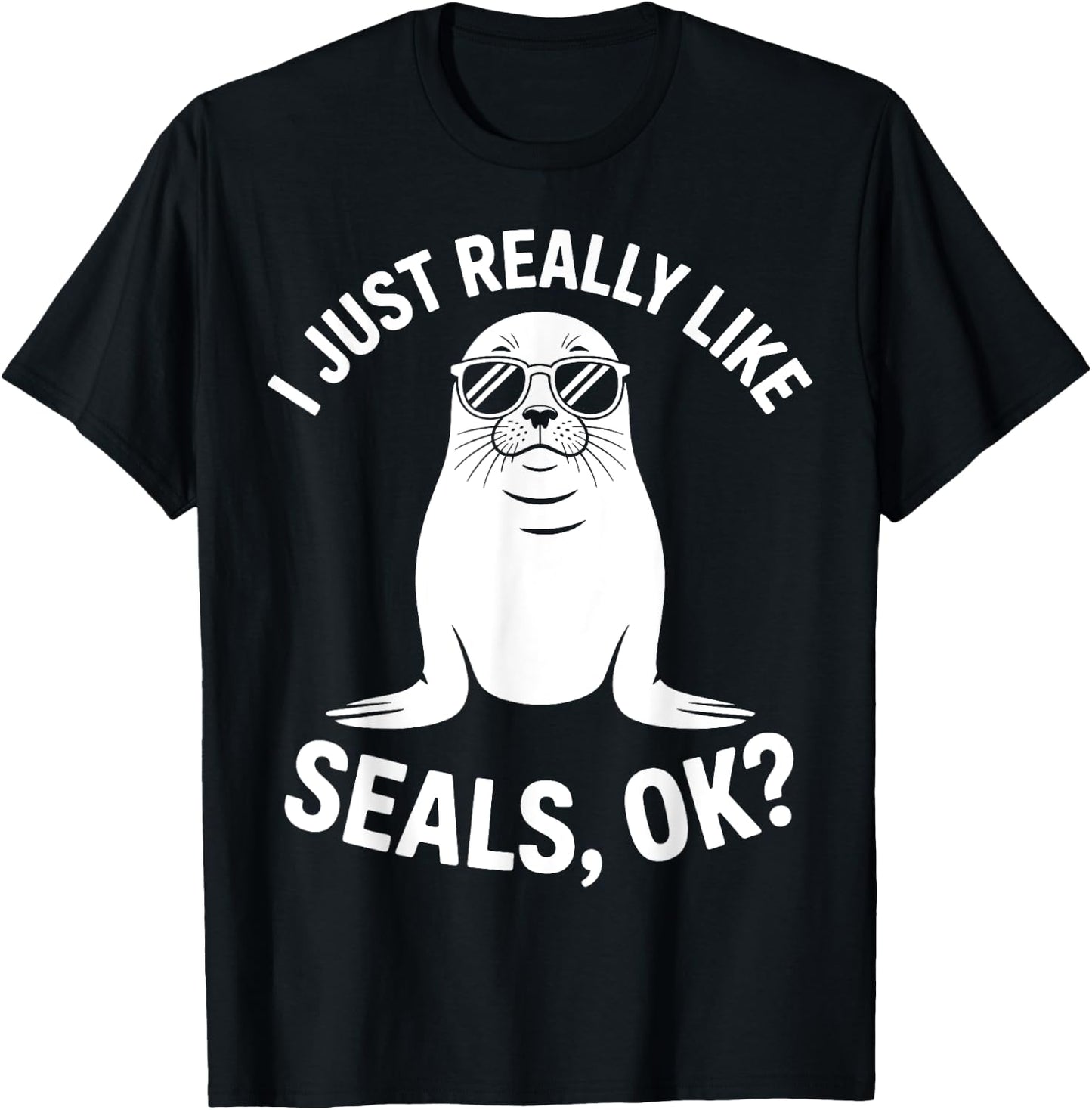Seals Funny Seal T-Shirt - T-Shirt | Black