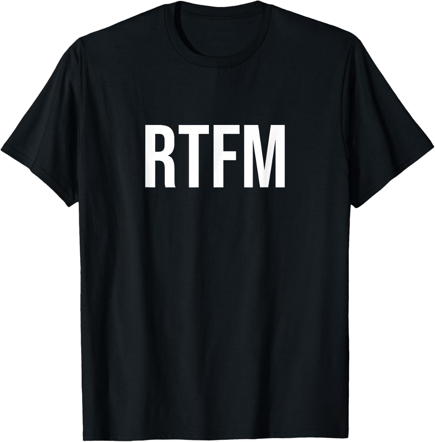 RTFM - Read the Manual T-Shirt - T-Shirt | Black