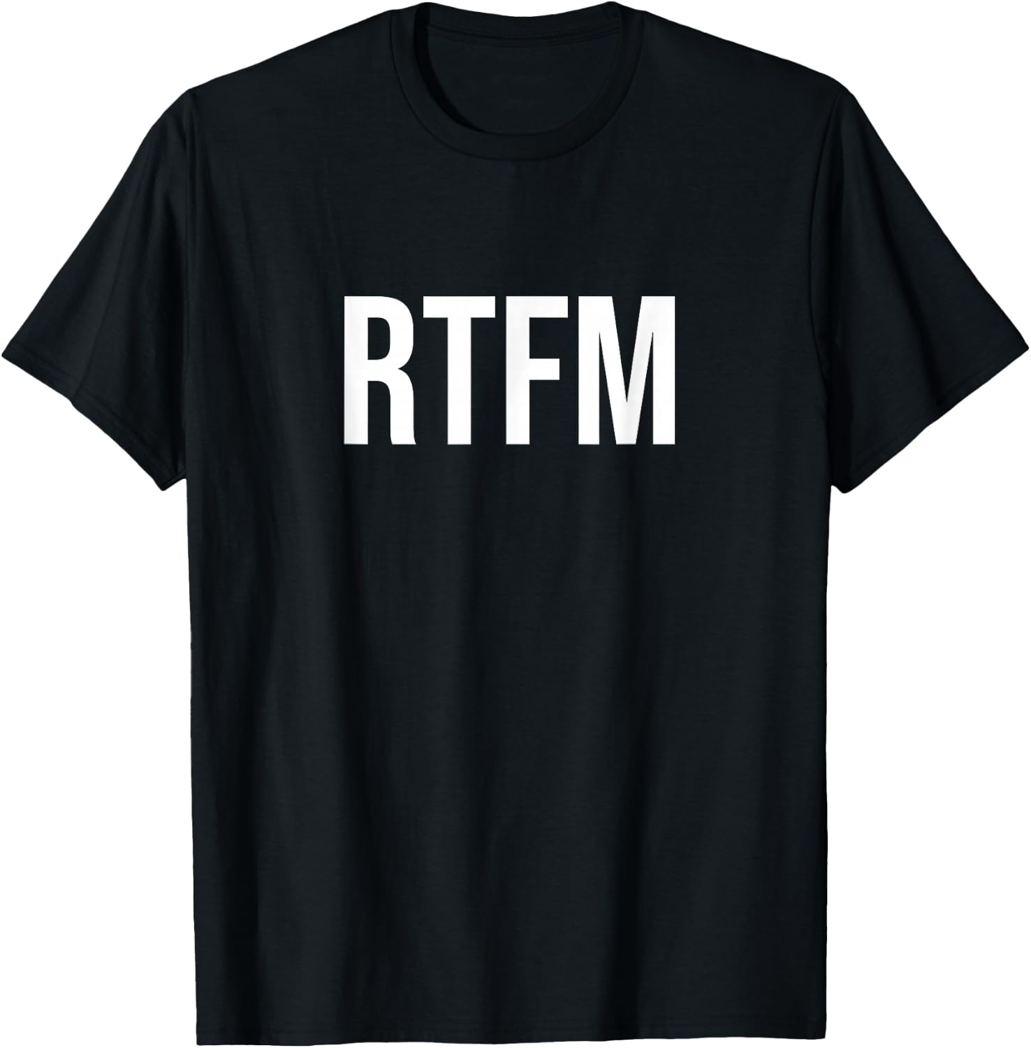 RTFM - Read the Manual T-Shirt - T-Shirt | Black