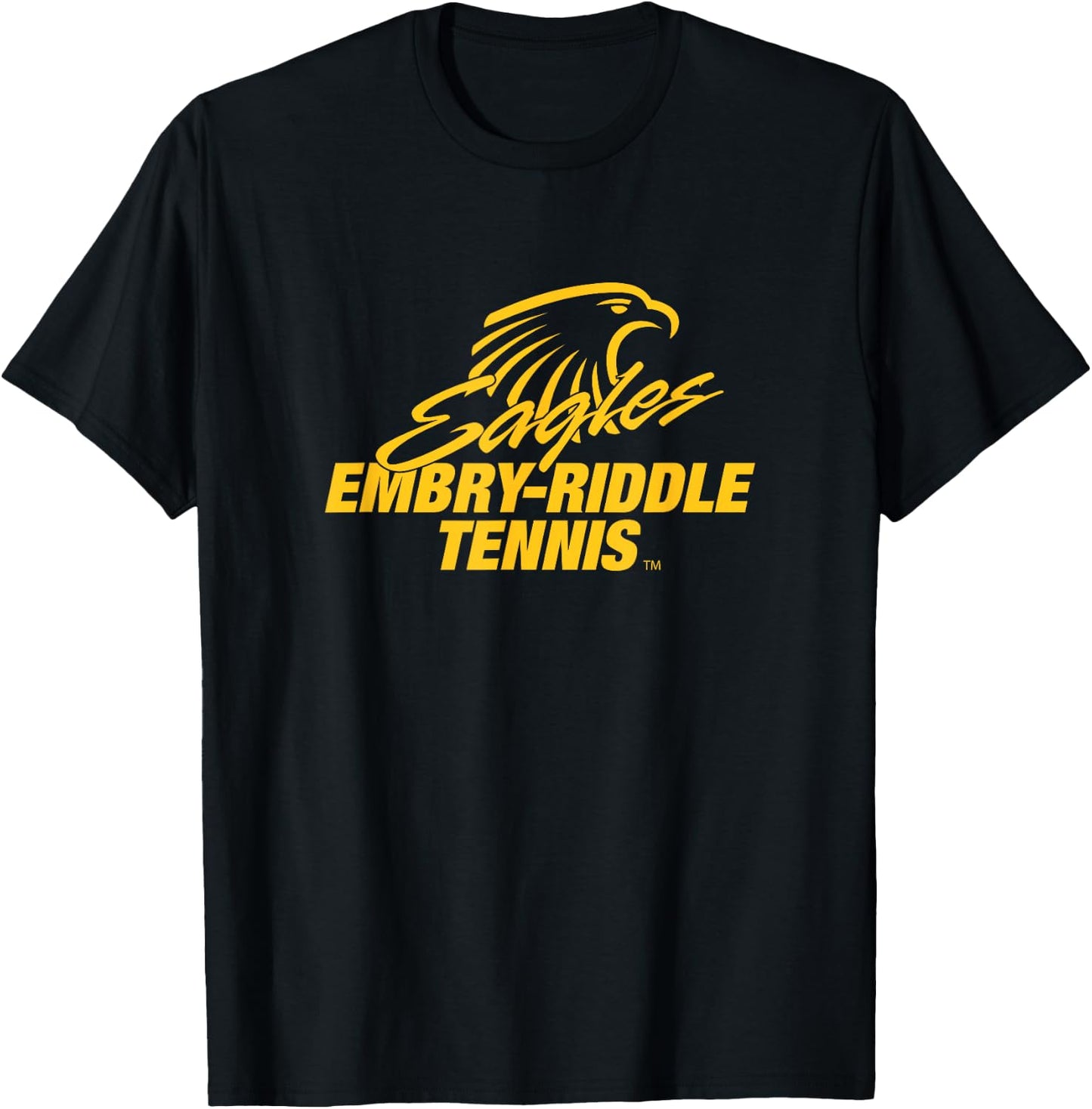 Embry-Riddle Aeronautical Eagles Tennis Sports Fan T-Shirt - T-Shirt | Black