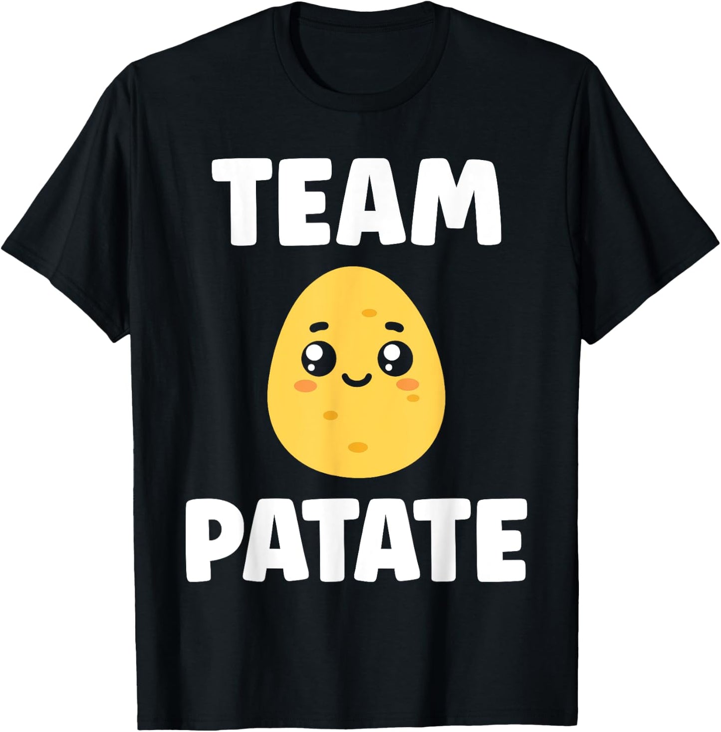 Quote Potatoes Funny Team Potato , Black, S T-Shirt - T-Shirt | Black