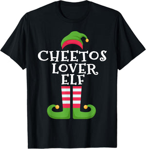 I'm The Cheetos Lover Elf Cheetos Lovers Christmas Pajama T-Shirt - T-Shirt | Black