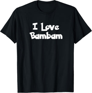 Ich liebe Bambam Welpe Hund T-Shirt - T-Shirt | Black