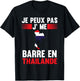 Je peux pas je me barre en Thailand Thailand , Black, S T-Shirt - T-Shirt | Black