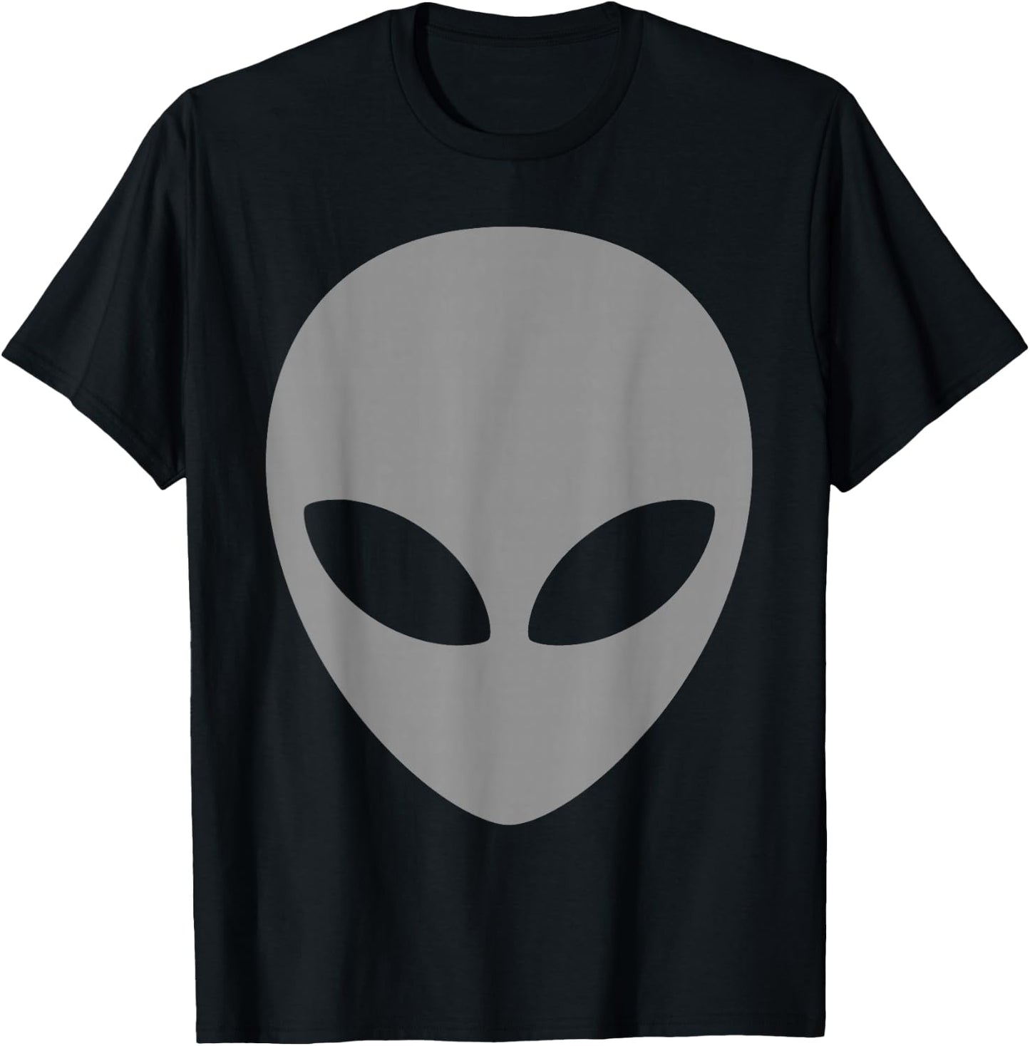 Grey Alien T Shirt Scary Grey Alien Head Shirt T-Shirt - T-Shirt | Black