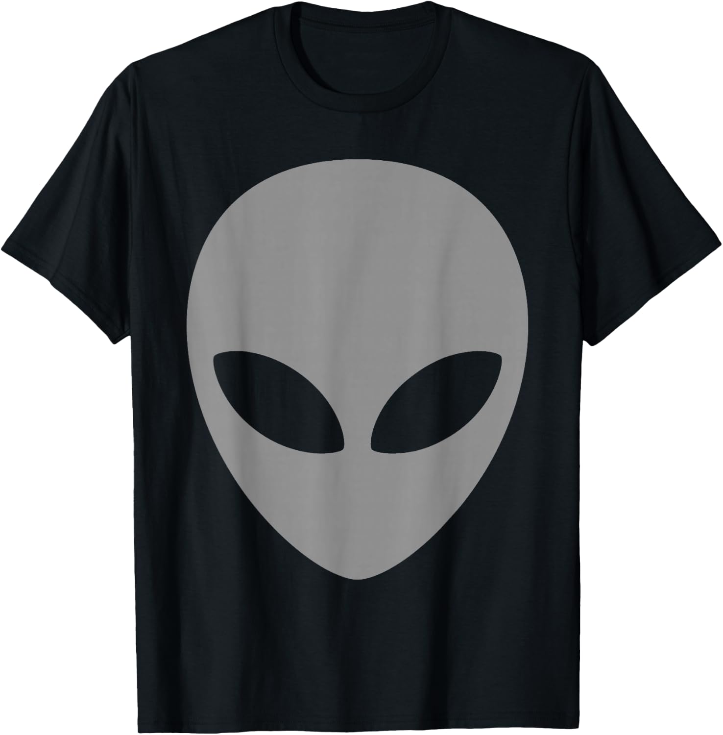 Grey Alien T Shirt Scary Grey Alien Head Shirt T-Shirt - T-Shirt | Black