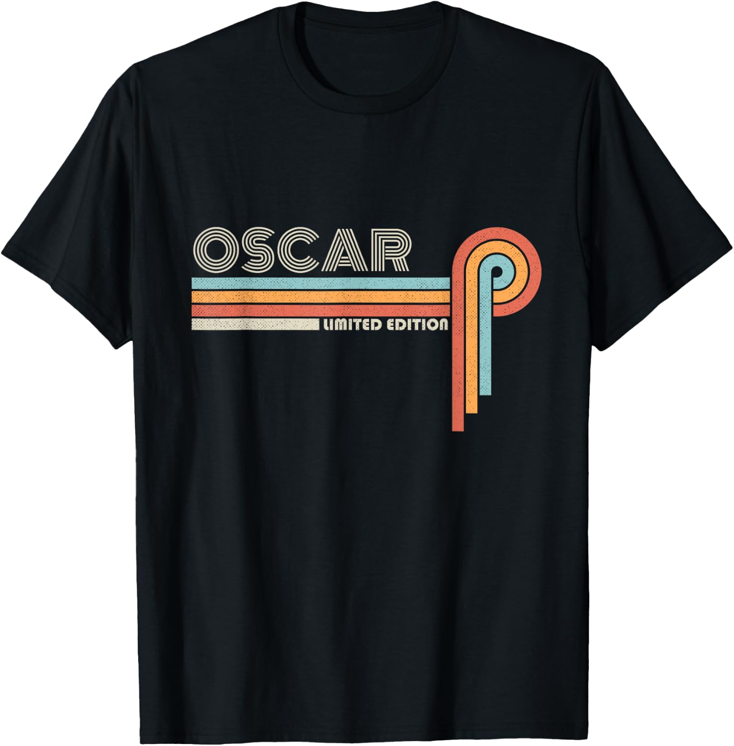 OSCAR Name Gifts Personalized Funny Retro Vintage Birthday T-Shirt - T-Shirt | Black