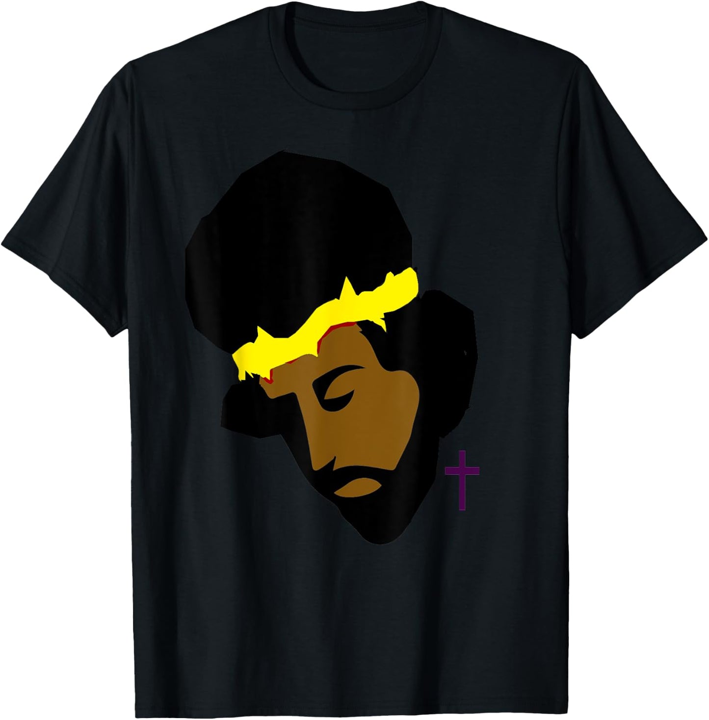 AFRICAN AMERICAN JESUS SHIRT | Black Jesus Art T-Shirt - T-Shirt | Black