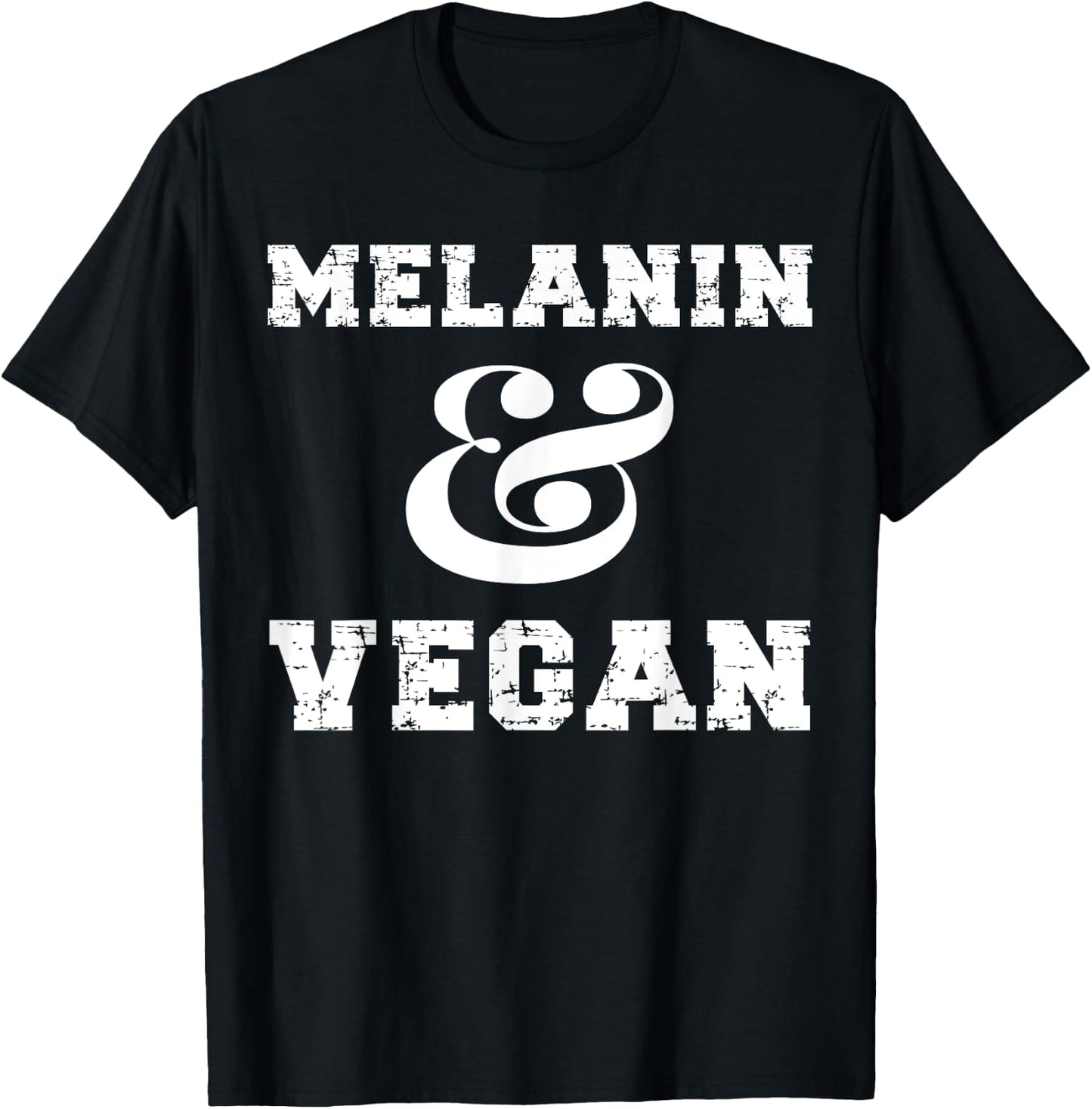 Melanin And Vegan Black African American Vegan Women T-Shirt - T-Shirt | Black