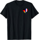 Petit Drapeau France Allemagne Fier Fan Français Allemand Haut de Gamme T-Shirt - T-Shirt | Black