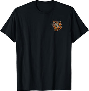 Tiger Flash Tattoo Supply Co American Traditional Panther with Hearts Old School T-Shirt - T-Shirt | Black