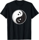 Halloween Ghosts Yin Yang T-Shirt - T-Shirt | Black