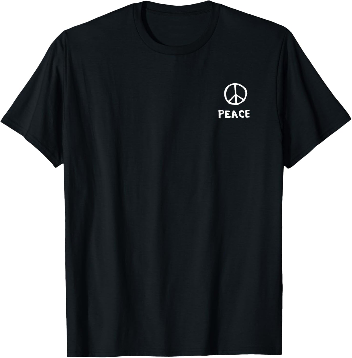 Peace Sign Peace Symbol World Peace Hope Subtle , black T-Shirt - T-Shirt | Black