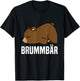 Grummbär Bear Genervt Brown Bear Tired , black T-Shirt - T-Shirt | Black