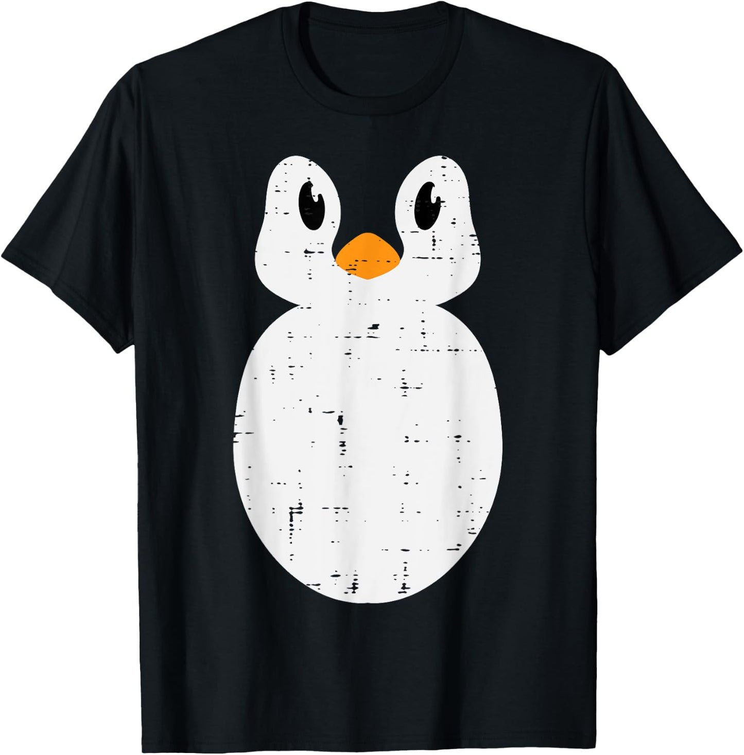 Penguin Face Costume Cute Animal Men Women Boys Girls Kids T-Shirt - T-Shirt | Black