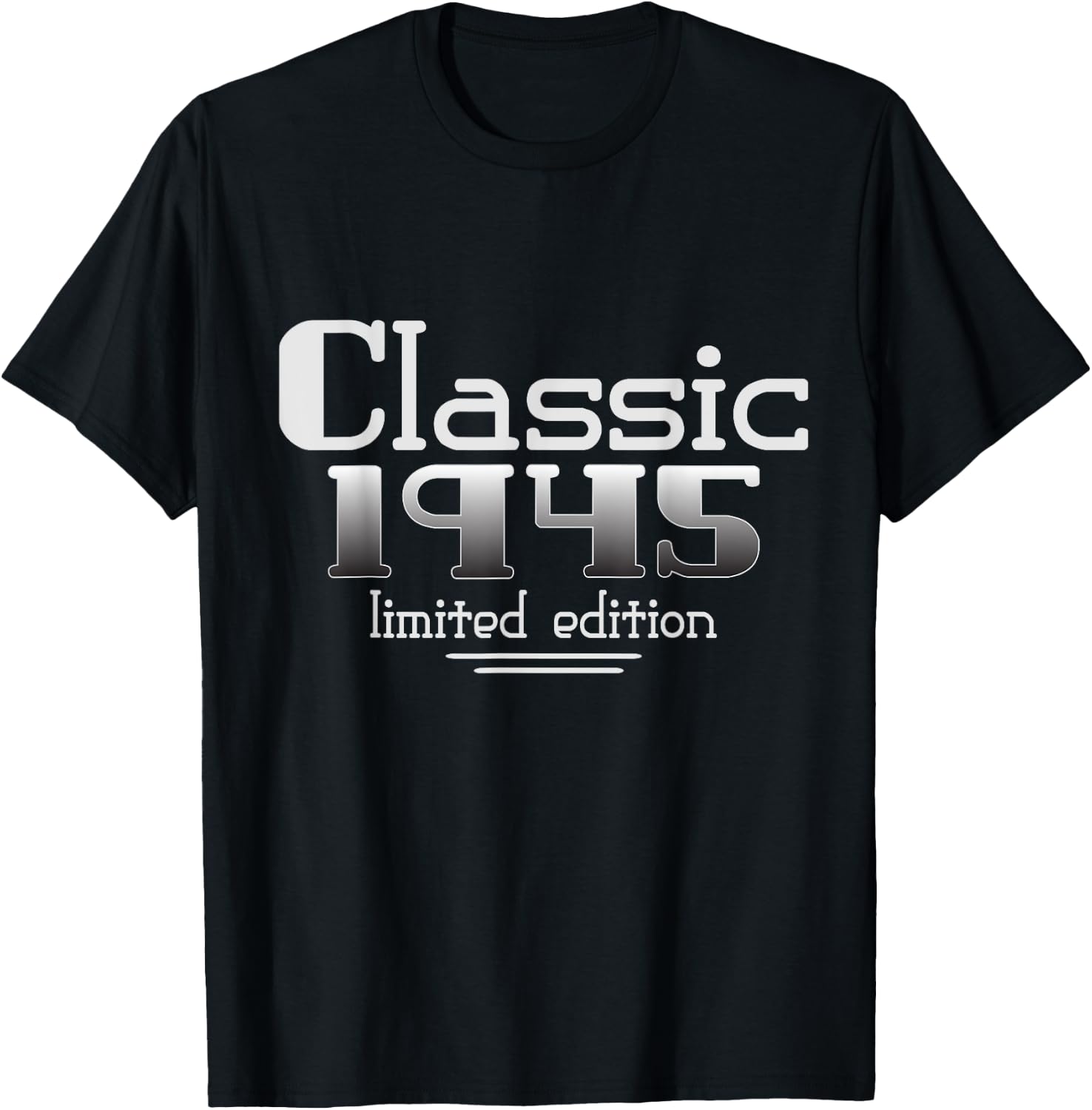 80 Year Old Classic 1945 Vintage 80th Birthday Dad Grandpa T-Shirt - T-Shirt | Black