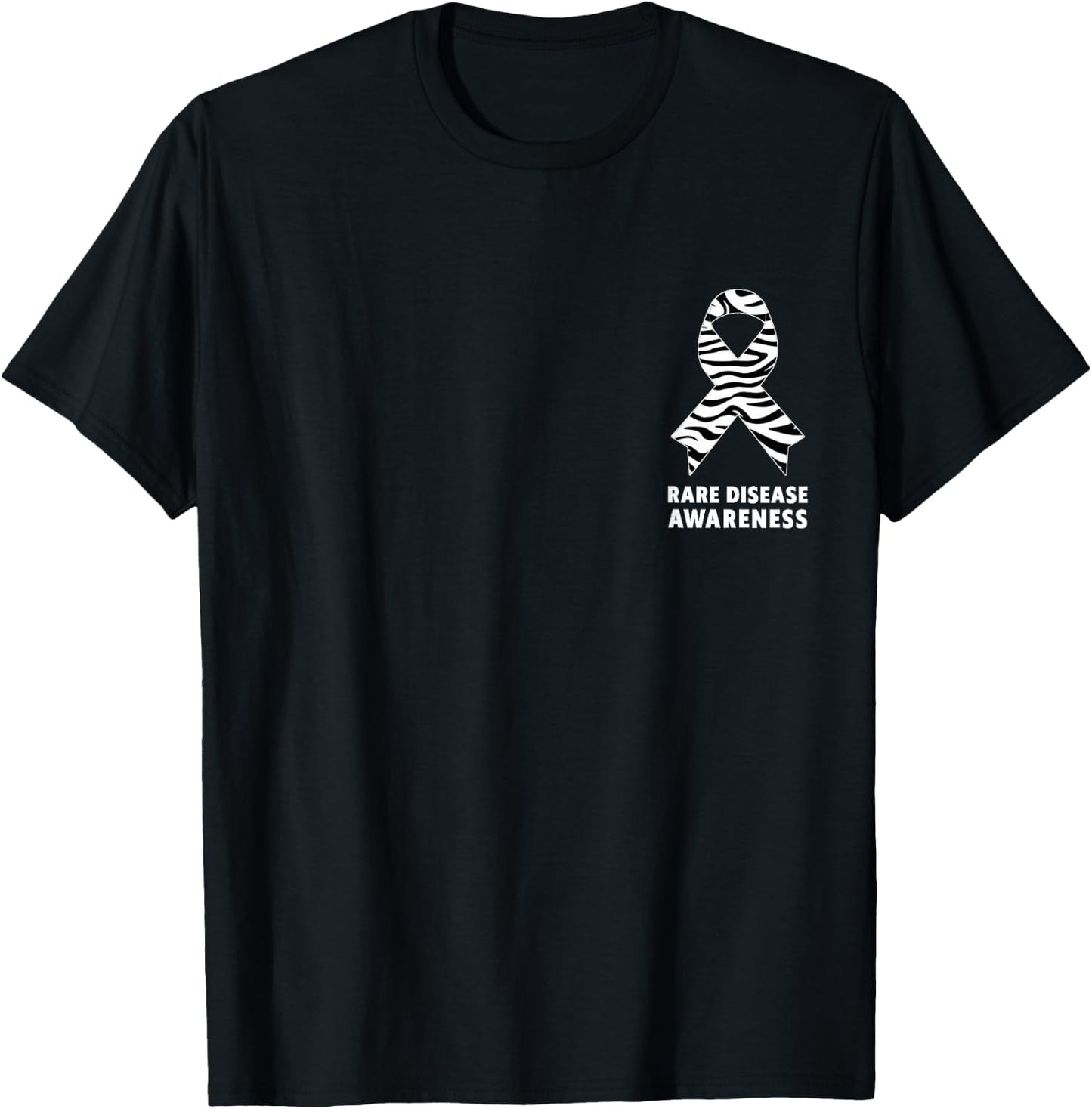 Zebra- zur Sensibilisierung für seltene Krankheiten — Tag der seltenen Krankheiten 2026 T-Shirt - T-Shirt | Black
