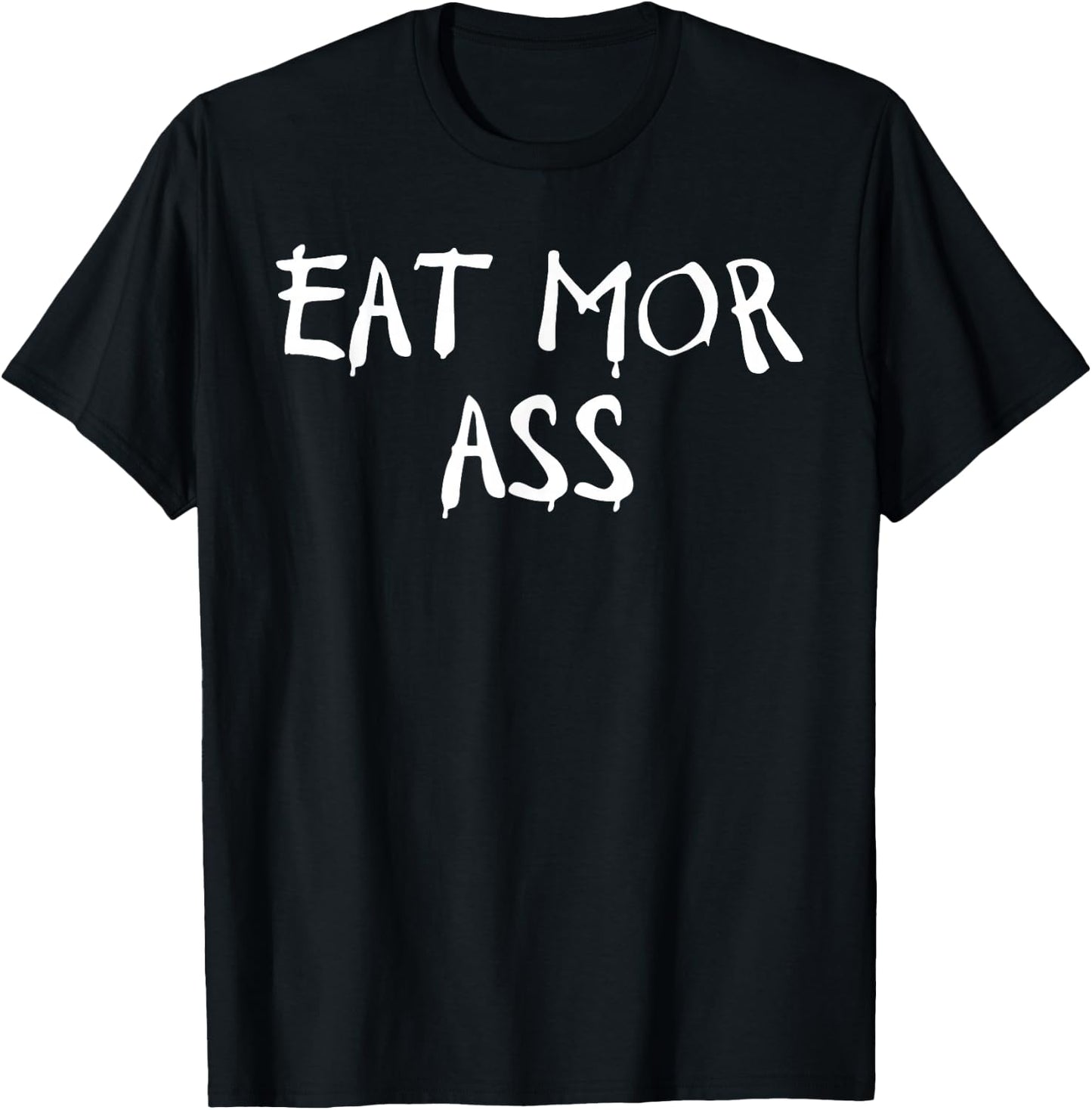 Eat More Ass Funny Adult Butt Lover Retro Booty Vintage Gym T-Shirt - T-Shirt | Black