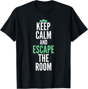 Keep Calm and Escape the Room funny Escape Room T-Shirt - T-Shirt | Black