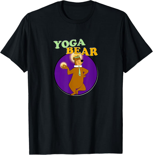 Yoga Bear Funny Yogi Yoga Workout T-Shirt - T-Shirt | Black