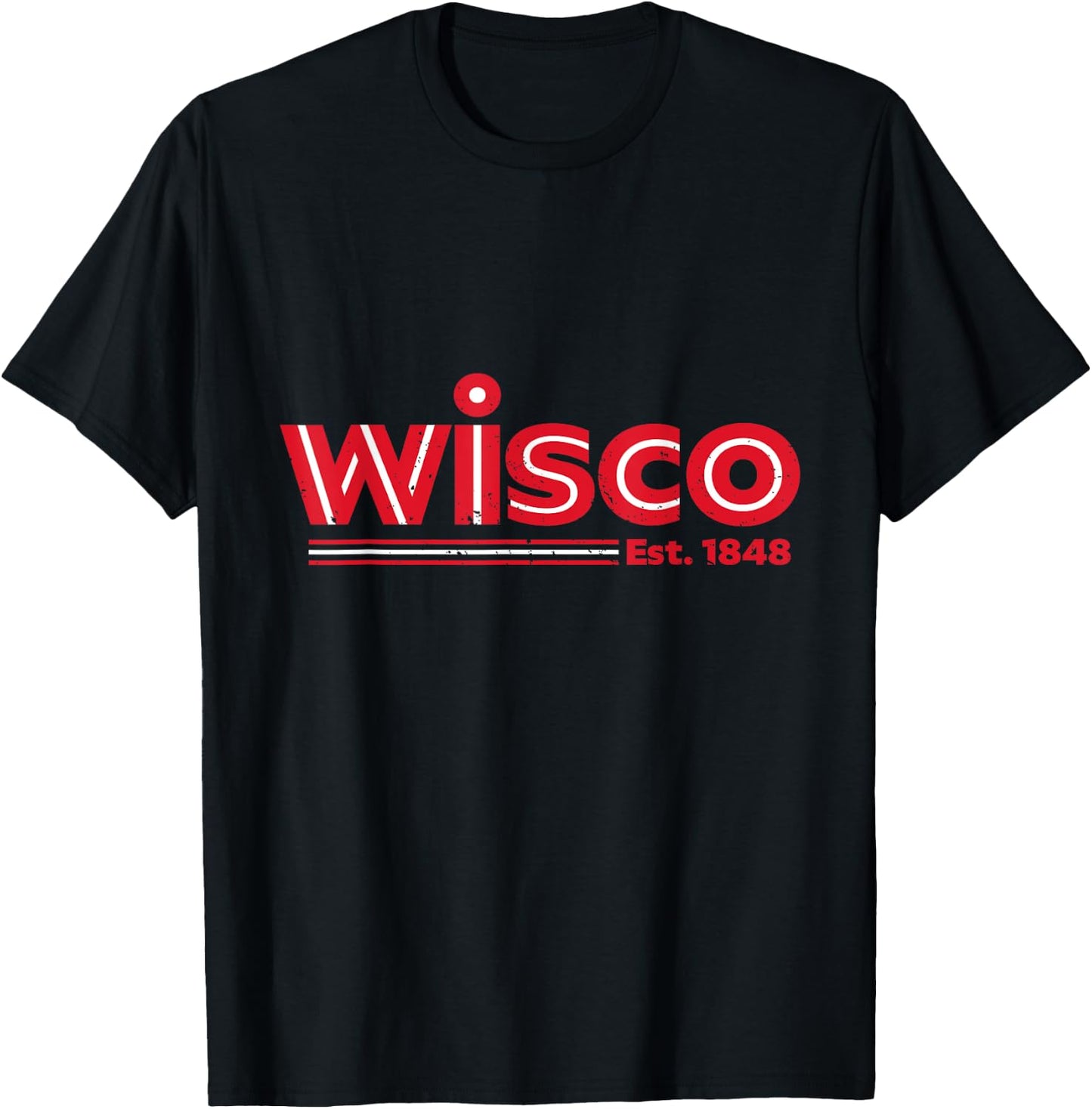 Wisco Design - Wisconsin Sweat T-Shirt - T-Shirt | Black