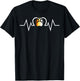 Gay Bear Pride Heartbeat Paw Love Bear Flag T-Shirt - T-Shirt | Black