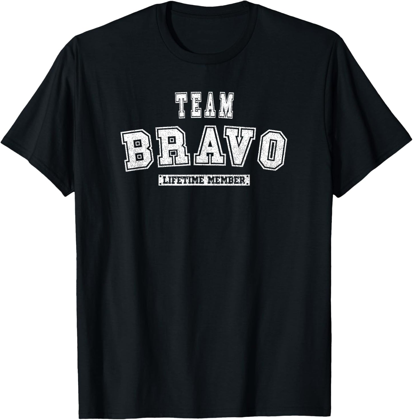 Team BRAVO Lifetime Member Family Last Name T-Shirt - T-Shirt | Black