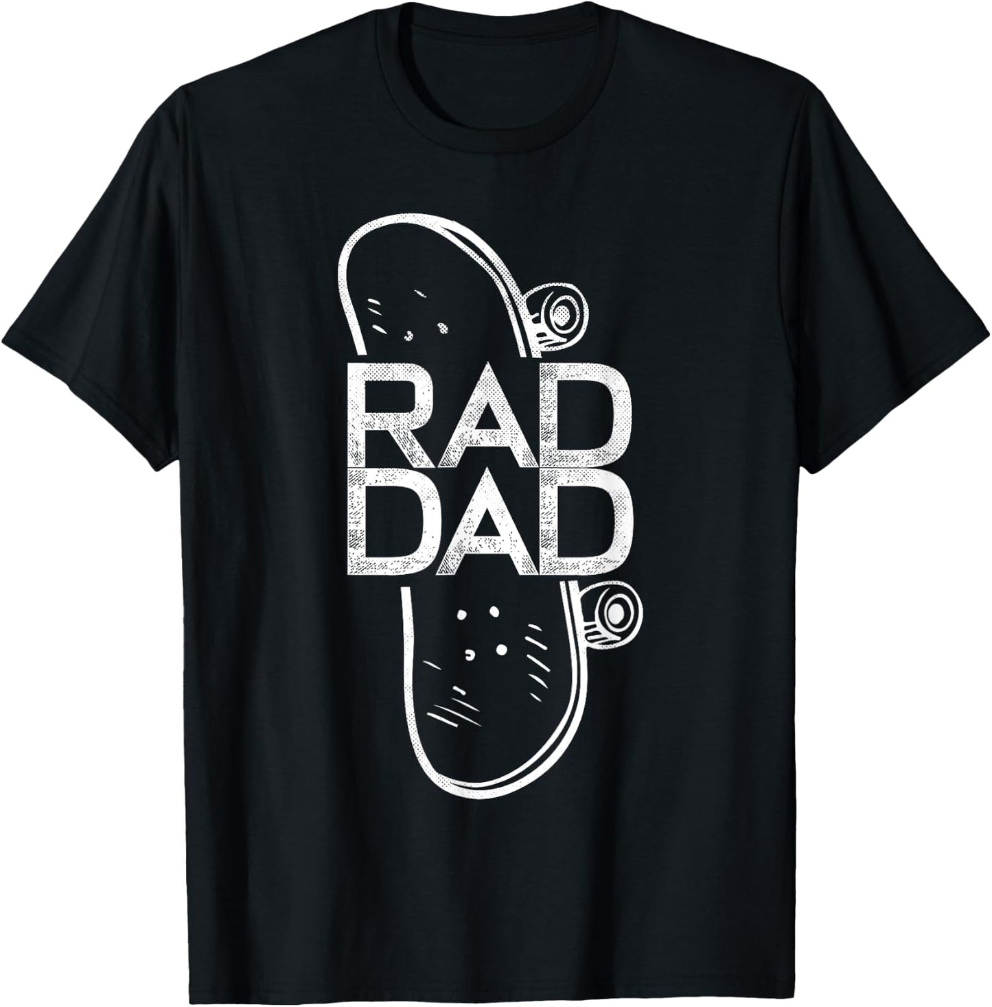 Rad Dad Skateboard Father T-Shirt - T-Shirt | Black
