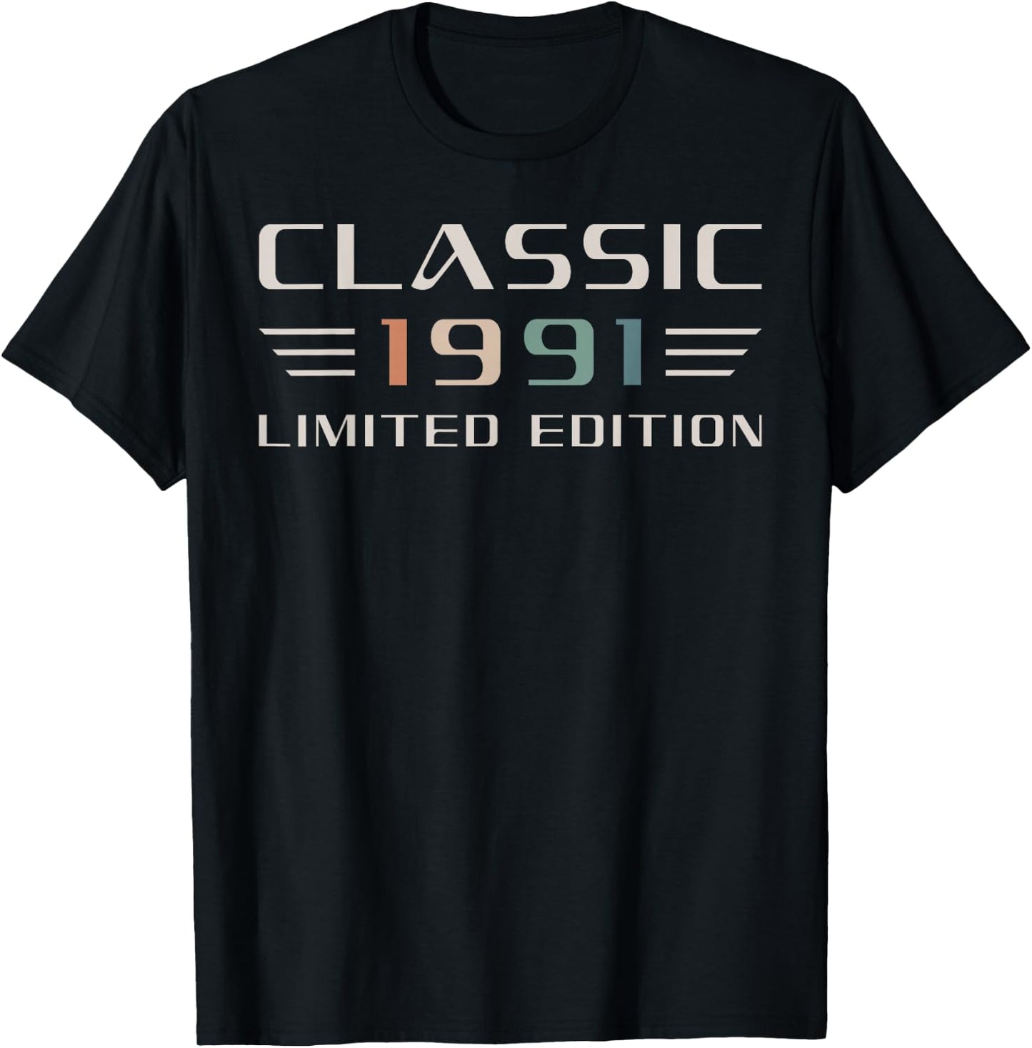 Classic 1991 Voiture Ancienne 35e Anniversaire T-Shirt - T-Shirt | Black