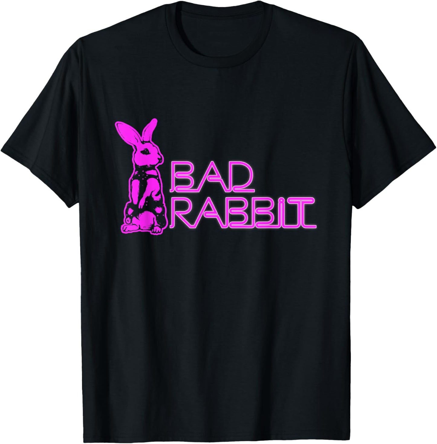 Bad Rabbit Bunny Bloody Hater Antisocial Horror Introverted T-Shirt - T-Shirt | Black