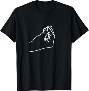 Italian Pinched Fingers T-Shirt - T-Shirt | Black
