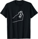 Italian Pinched Fingers T-Shirt - T-Shirt | Black