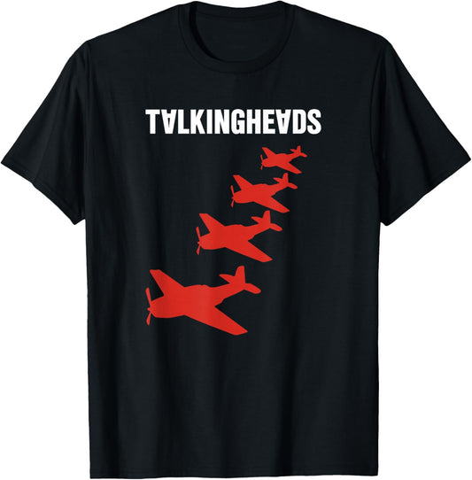 Talking Heads Four Aeroplane , black T-Shirt - T-Shirt | Black