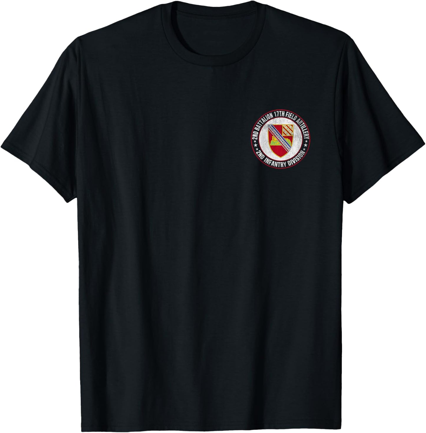 2nd Battalion 17th Field Artillery 2nd Infantry Division T-Shirt - T-Shirt | Black