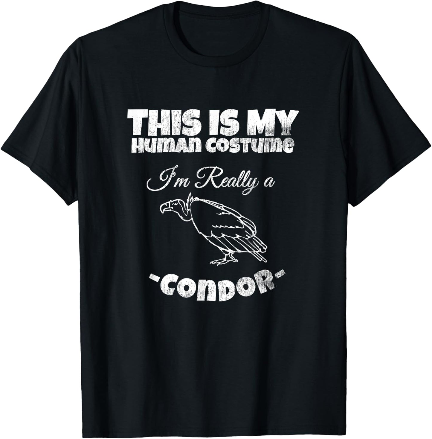 Condor Bird Human Costume Cute Christmas Costume Gift T-Shirt - T-Shirt | Black