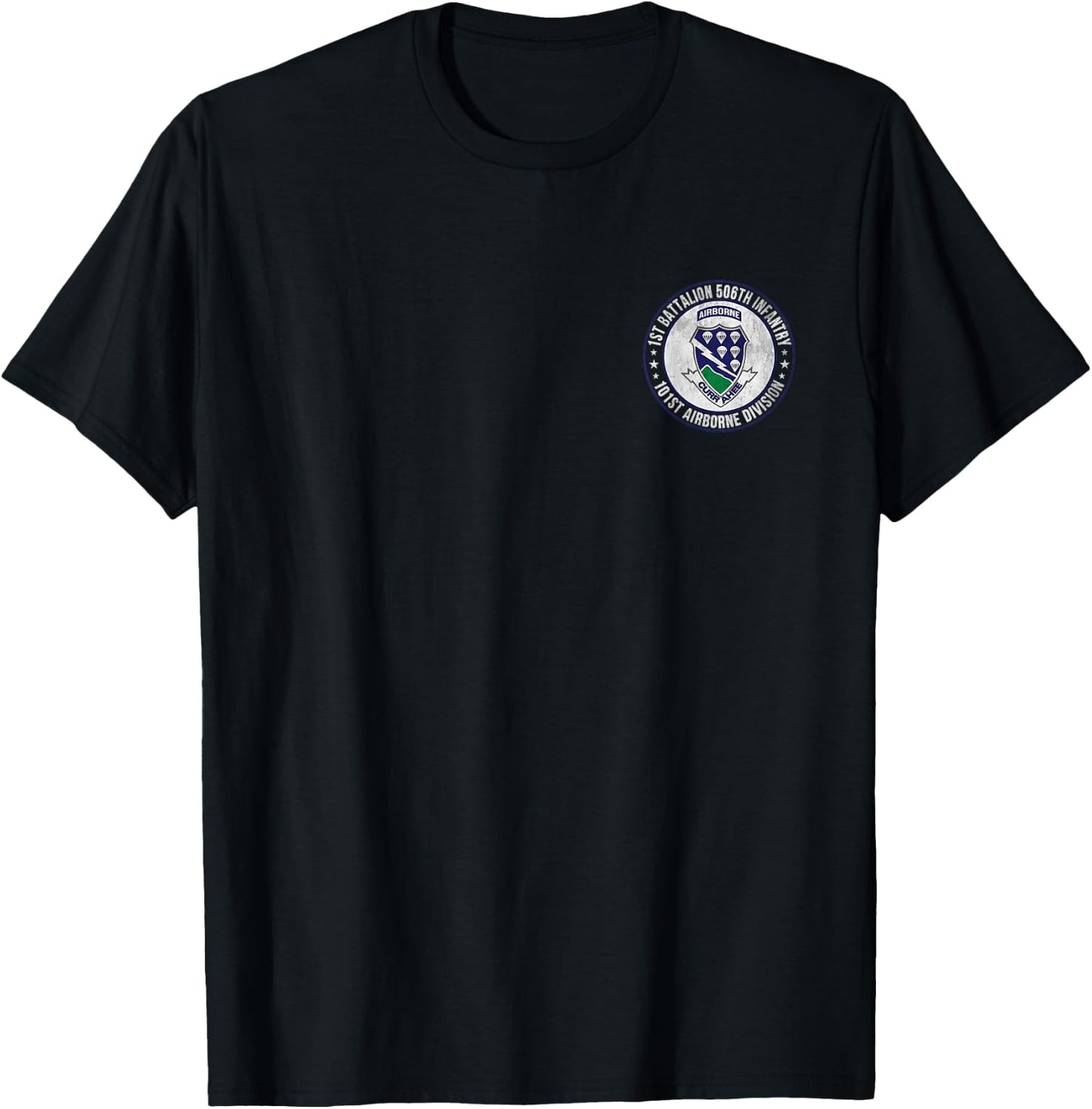 1st Battalion 506th Infantry 101st Airborne Division Veteran T-Shirt - T-Shirt | Black