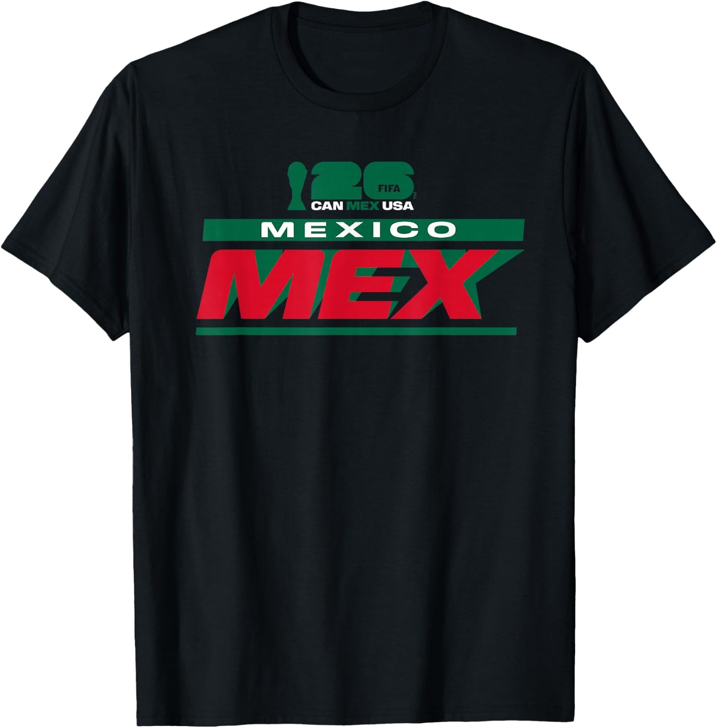 FIFA WORLD CUP26 Mexico Host Country Bar T-Shirt - T-Shirt | Black