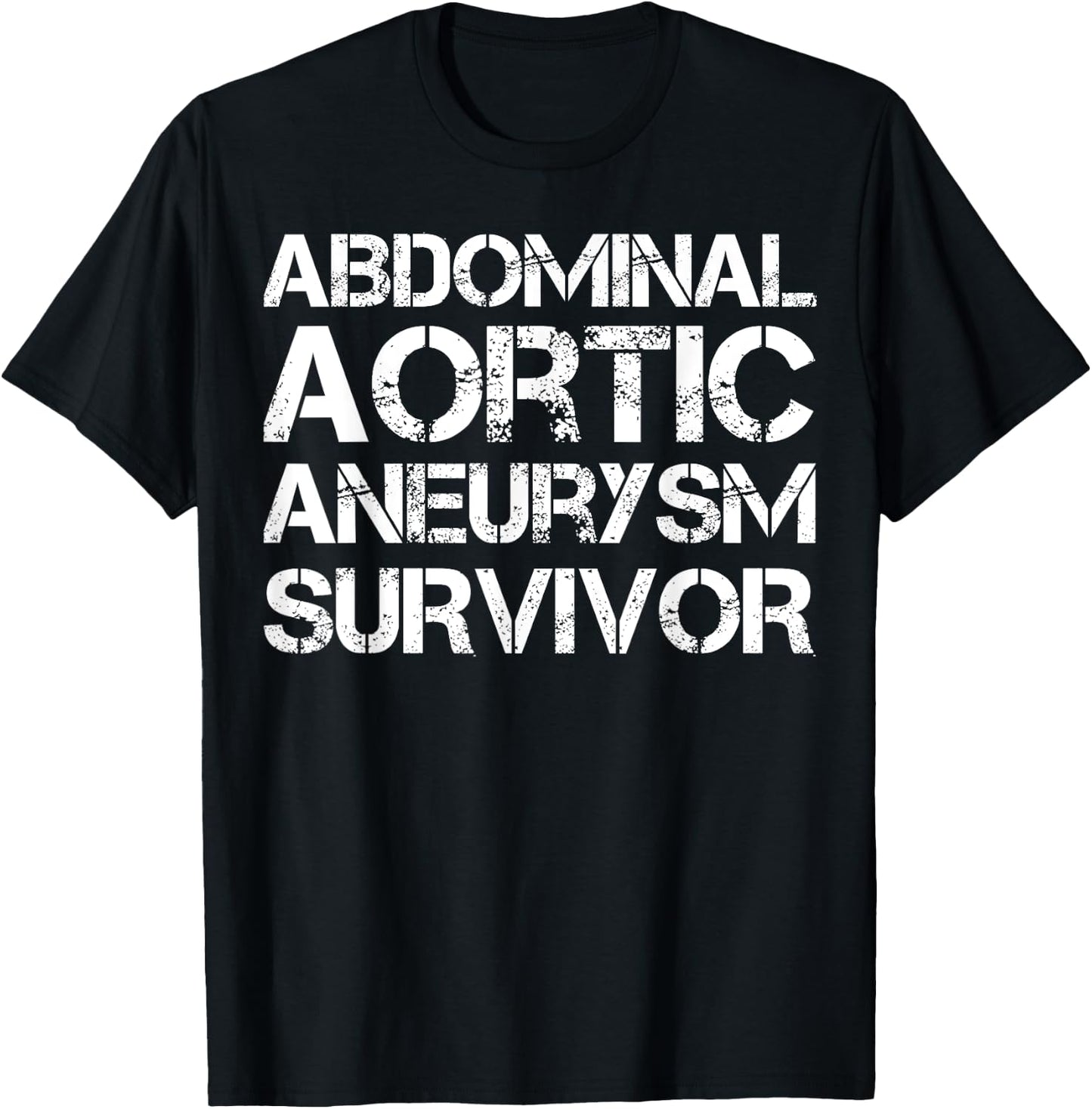 Abdominal Aortic Aneurysm Survivor T-Shirt - T-Shirt | Black